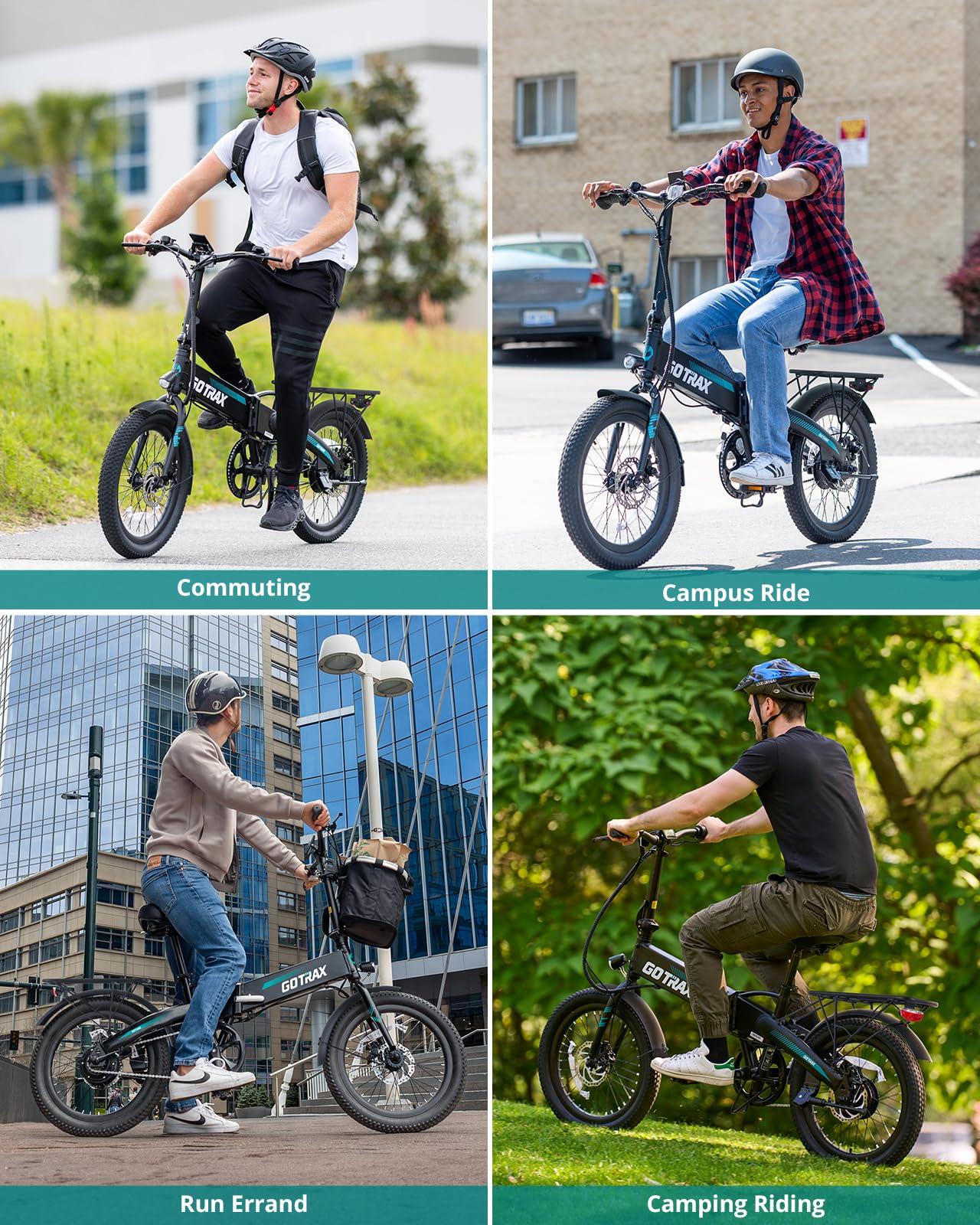 Gotrax R1 20" Folding Electric Bike with 40 Miles (Pedal-assist1) by 48V Battery, 20Mph Power by 350W, Weighs Only 45lbs, LCD Display & 5 Pedal-Assist Levels, Suitable for Leisure Riding&Commuting WHI